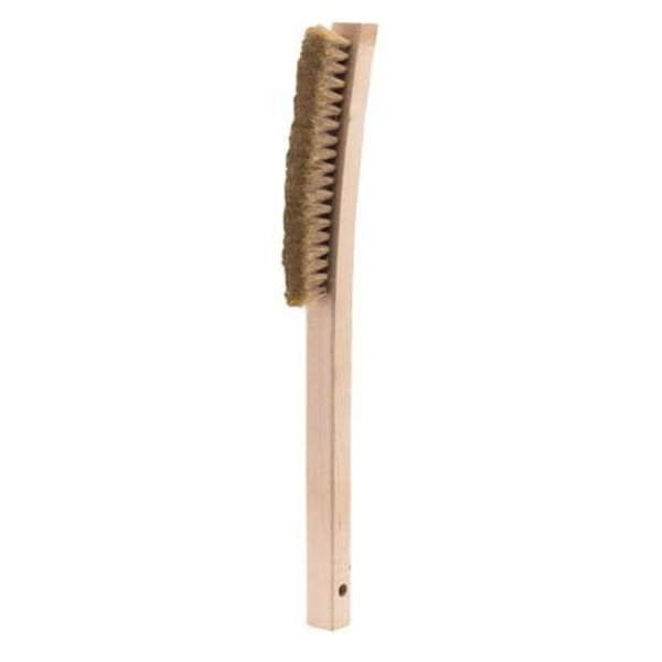 Gordon Brush 3 X 19 Row Horsehair and 13-3/4" Curved Wood Handle Plater's Brush 403HHG